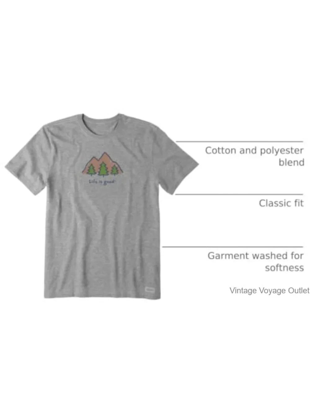 Crew Neck Graphic Tee Short Sleeve Cotton Men's T-Shirt